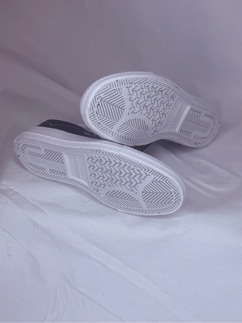 Converse Black Canvas Low-Top Sneakers with White Accents